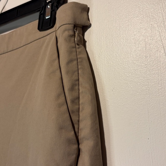Eileen Fisher Tan Organic Cotton Straight Leg Dress Work Pants Pull On Size 4 - Picture 5 of 6